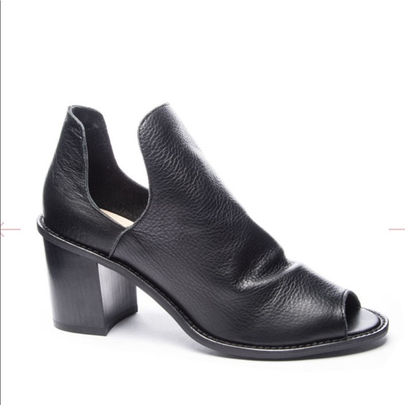 Chinese laundry “Carlita” Leather Peep-Toe Booties - Picture 6 of 8